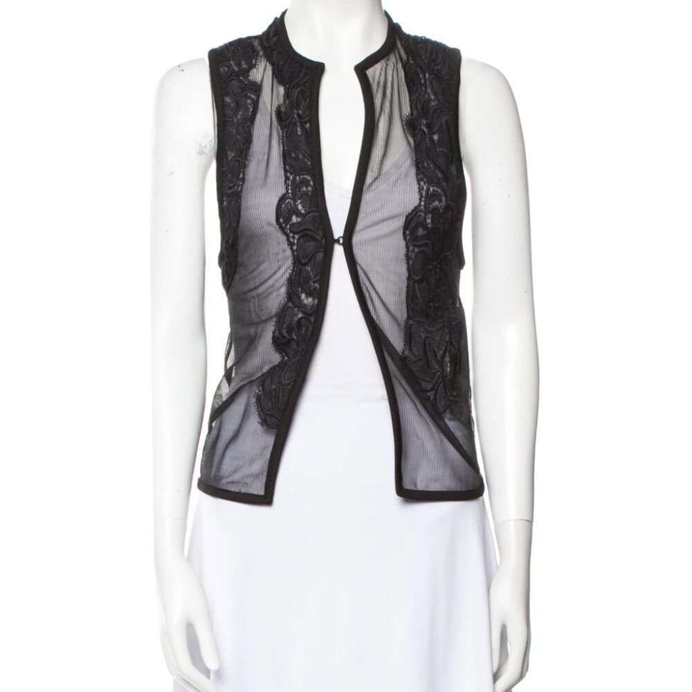 Christopher Esber, sheer silk vest/top, size 6 (AU)
